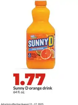 Hy-Vee Sunny D orange drink offer