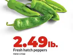 Hy-Vee Fresh hatch peppers offer