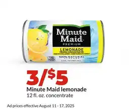 Hy-Vee Minute Maid lemonade offer