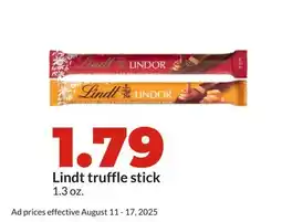 Hy-Vee Lindt truffle stick offer