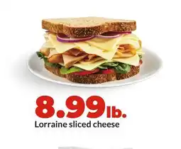 Hy-Vee Lorraine sliced cheese offer