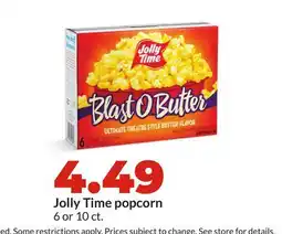 Hy-Vee Jolly Time popcorn offer