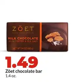 Hy-Vee Zöet chocolate bar offer