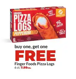 Hy-Vee Finger Foods Pizza Logs offer