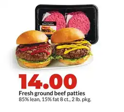 Hy-Vee Fresh ground beef patties offer