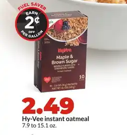 Hy-Vee Hy-Vee instant oatmeal offer