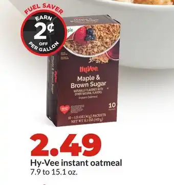 Hy-Vee Hy-Vee instant oatmeal offer