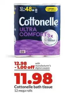 Hy-Vee Cottonelle bath tissue offer