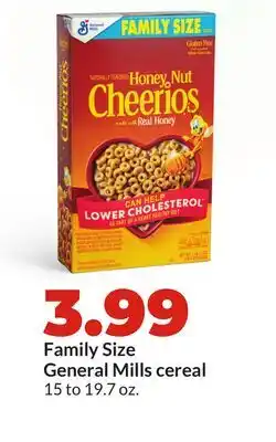Hy-Vee Family Size General Mills cereal offer