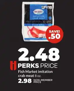 Hy-Vee Fish Market imitation crab meat offer