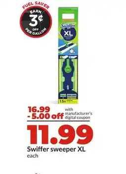 Hy-Vee Swiffer sweeper XL offer