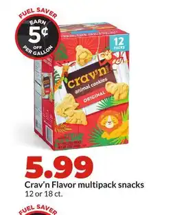 Hy-Vee Crav'n Flavor multipack snacks offer