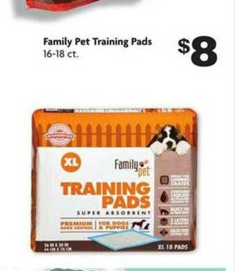 Family Dollar Family Pet Training Pads offer