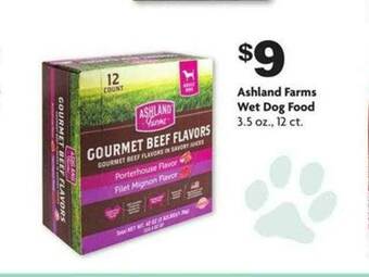 Family Dollar Ashland Farms Wet Dog Food offer