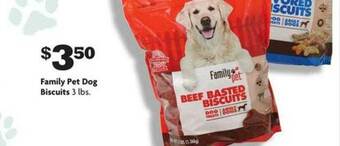Family Dollar Family Pet Dog Biscuits offer