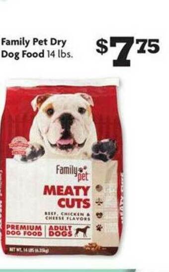 Family Dollar Family Pet Dry Dog Food offer