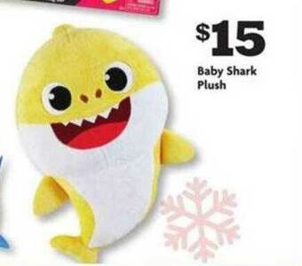 Family Dollar Baby Shark Plush offer