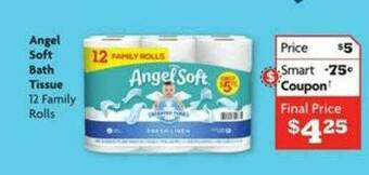 Family Dollar Angel Soft Bath Tissue offer