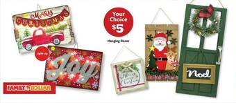 Family Dollar Hanging Décor offer