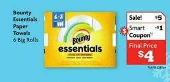 Family Dollar Bounty Essentials Paper Towels offer
