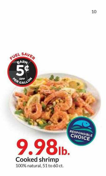 Hy-Vee Cooked Shrimp offer