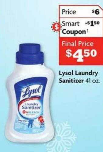 Family Dollar Lysol Laundry Sanitizer offer