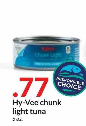 Hy-Vee Hy-vee Chunk Light Tuna offer