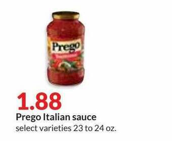 Hy-Vee Prego Italian Sauce offer