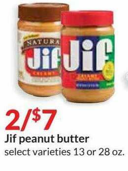 Hy-Vee Jif Peanut Butter offer