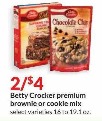Hy-Vee Betty Crocker Premium Brownie Or Cookie Mix offer