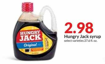 Hy-Vee Hungry Jack Syrup offer