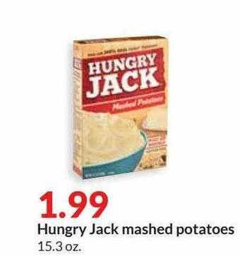 Hy-Vee Hungry Jack Mashed Potatoes offer