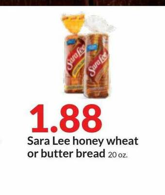 Hy-Vee Sara Lee Honey Wheat Or Butter Bread offer