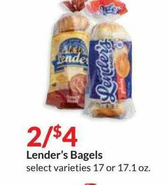 Hy-Vee Lender's Bagels offer