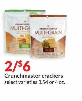Hy-Vee Crunchmaster Crackers offer