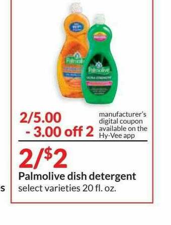 Hy-Vee Palmolive Dish Detergent offer