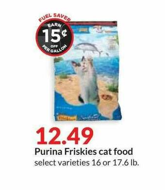Hy-Vee Purina Friskies Cat Food offer