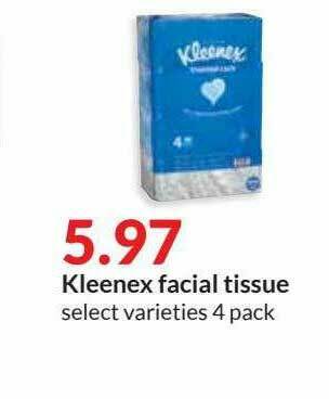 Hy-Vee Kleenex Facial Tissue offer