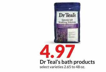 Hy-Vee Dr Teal's Bath Products offer