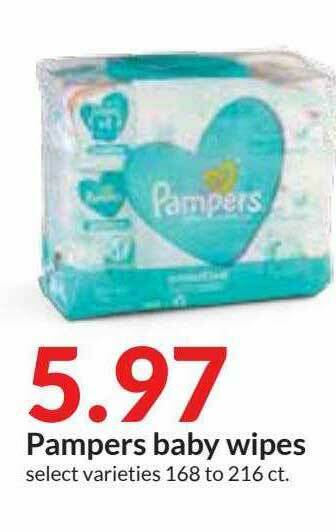 Hy-Vee Pampers Baby Wipes offer