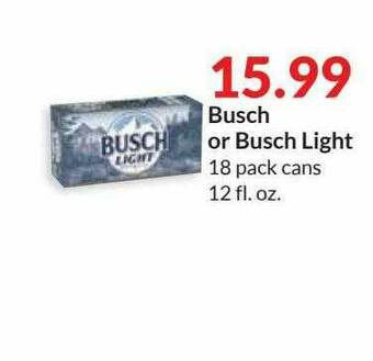 Hy-Vee Busch Or Busch Light offer