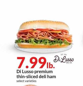 Hy-Vee Di Lusso Premium Thin-sliced Deli Ham offer