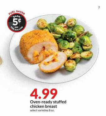 Hy-Vee Oven-ready Stuffed Chicken Breast offer