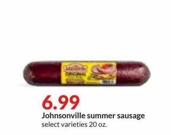 Hy-Vee Johnsonville Summer Sausage offer
