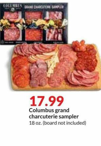 Hy-Vee Columbus Grand Charcuterie Sampler offer