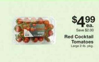 Fairway Store Market Red Cocktail Tomatoes offer
