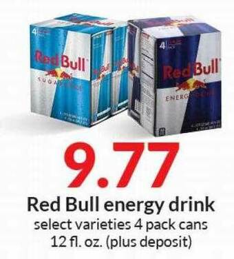 Hy-Vee Red Bull Energy Drink offer