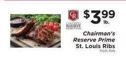 ShopRite Chairman's Reserve Prime St. Louis Ribs offer