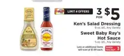 ShopRite Ken's Salad Dressing & Sweet Baby Ray’s Hot Sauce offer