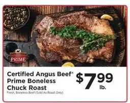 ShopRite Certified Angus Beef Prime Boneless Chuck Roast offer